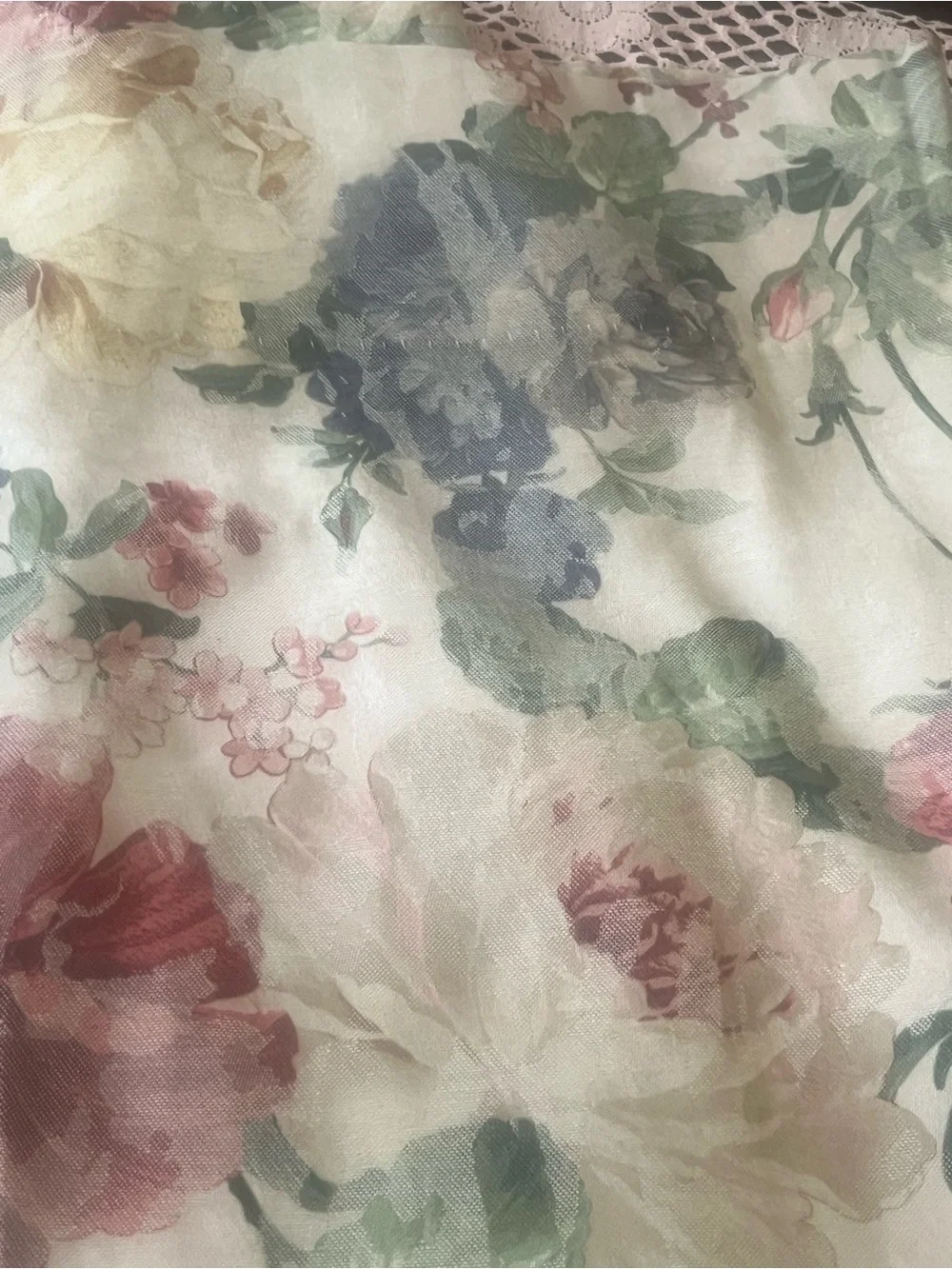 jcpenney Floral Panel Curtain in Pink, Yellow and Green